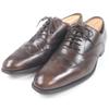 HERMES JOHN LOBB Dress Shoes Wingtip Medallion Lace-up Brown Leather Mens 40.5 Used