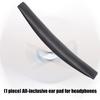 Sponge Headbands Head Beam Top Headband Cushion Repair Part for YHS36 Headsets Part