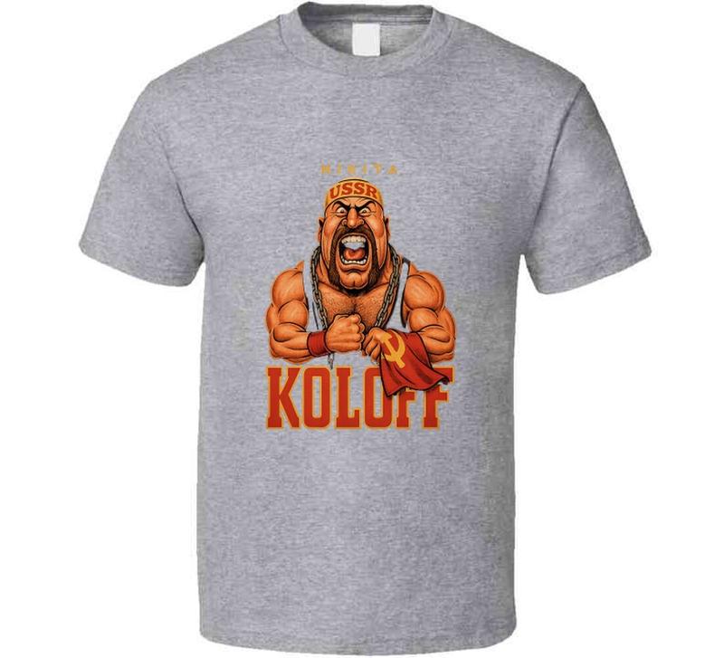 Nikolai Koloff Retro Wrestling Legend Caricature Unisex T-Shirt XL