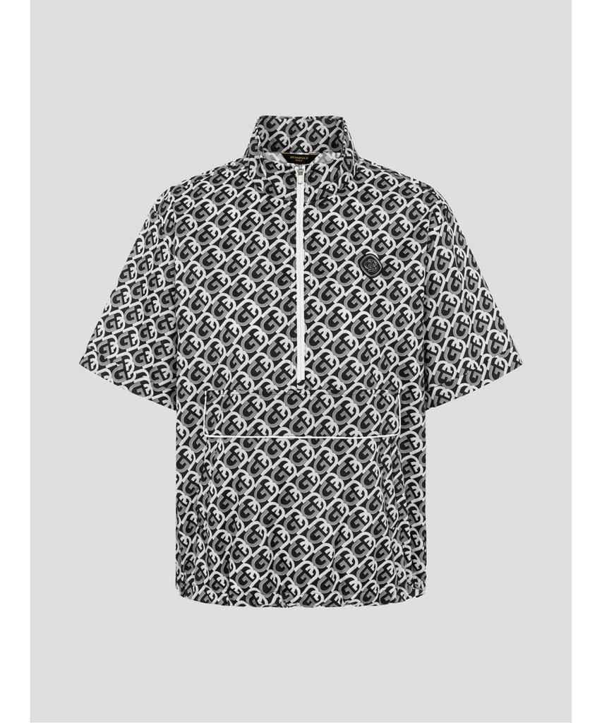 BEANPOLE GOLF [B_Under] Women'S Logo Pattern Short Sleeve Anorak Black