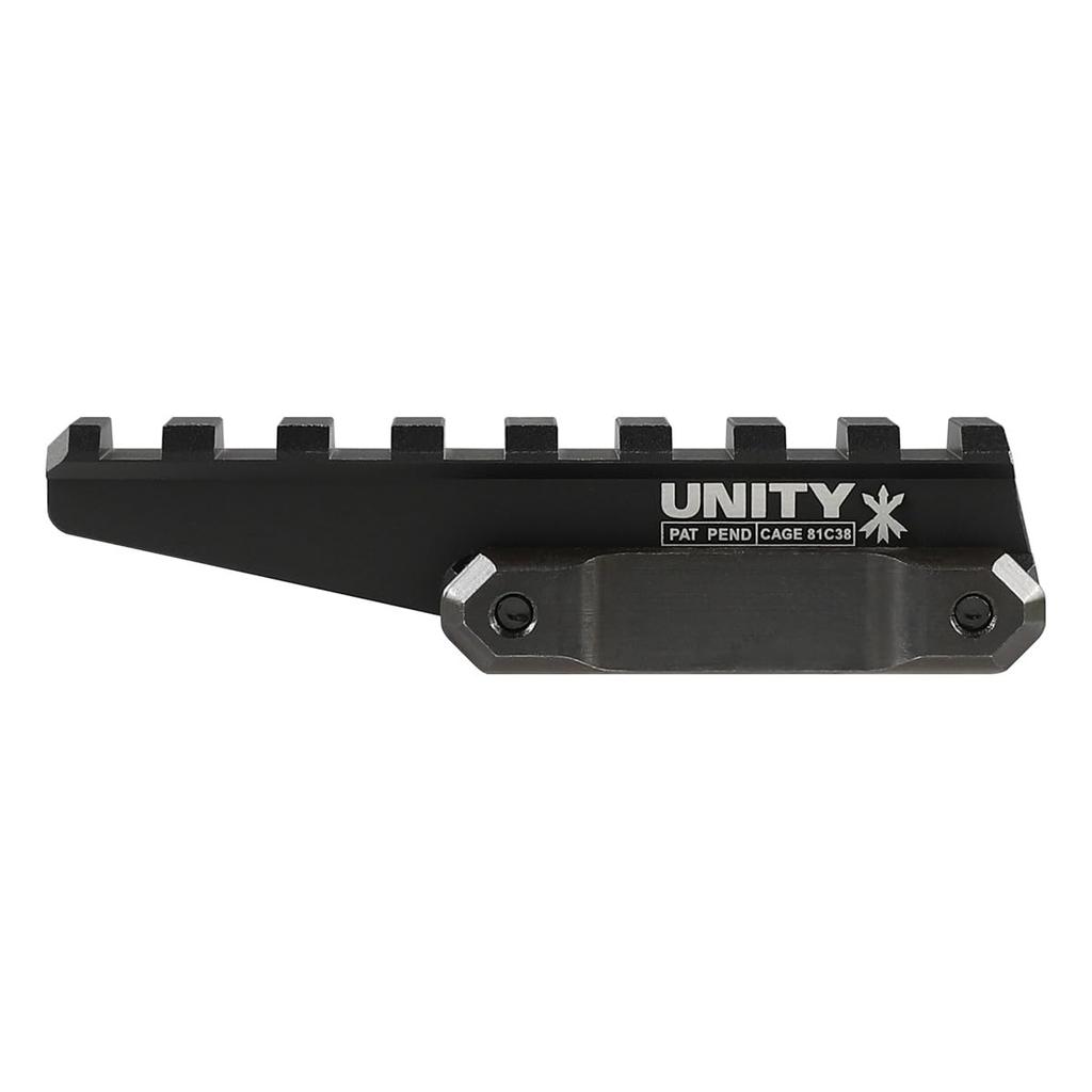RGW UNITY Type Fast Optic Riser Mount, Black, 20mm Compatible, Holographic Sight, Red Dot Sight, Unity Tactical