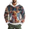 Men's  Leisure  Fashion  Half  Zipper  Hooded  Hood  Long  Sleeves  Hoodie