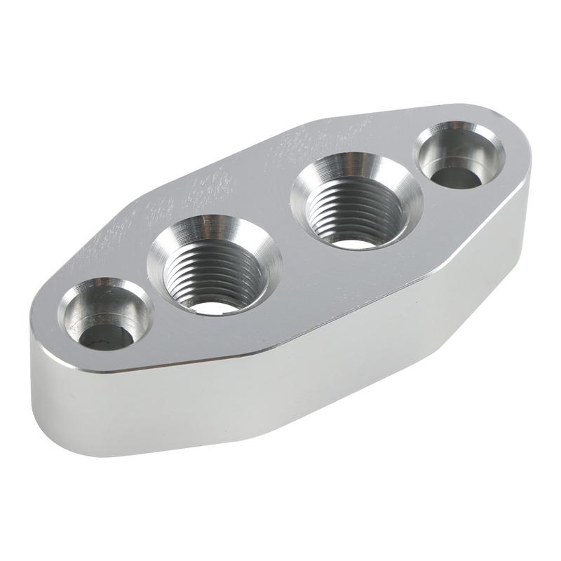 Artudatech 2 Pack Oil Cooler Adapter -6AN ORB Oring In/Out Port Plate LS1 LSX LS3 LS LS2