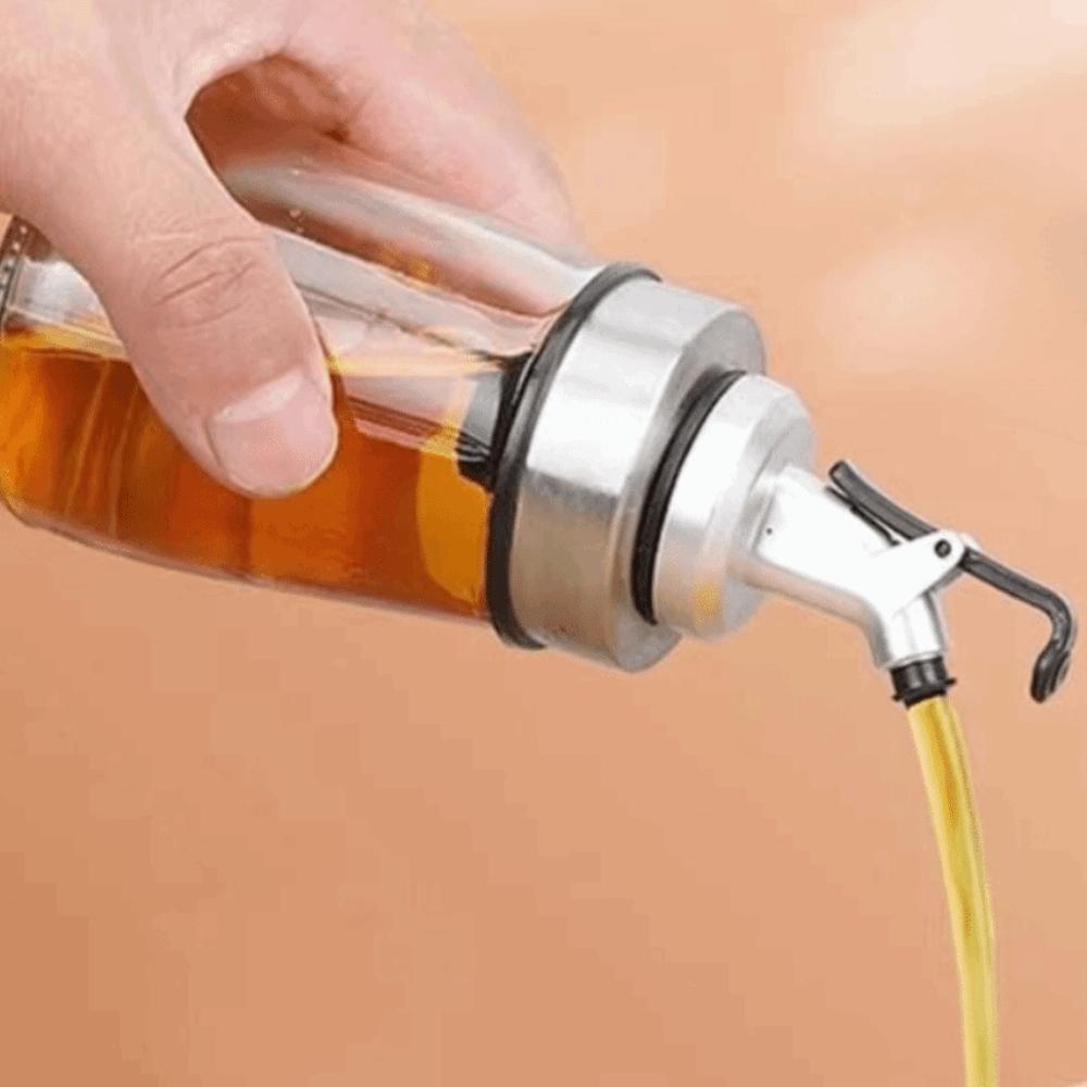 2PCS 160ML Glass Oil Bottle with Anti-drip Spout Kitchen Soy Sauce Bottle Vinegar Bottle Restaurant