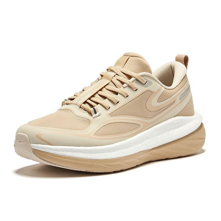 Erke Zongheng 2.0 Outdoor Shock Absorbing Wear Resistant Low Top Trail Running Shoes Men sneaker Oatmeal Warm-Linen 51124303176-806