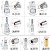 18pcs Nitto Style Coupler Stainless Steel Quick Connector for Pneumatic Tools Automotive Industry Air Compressors Mechanical