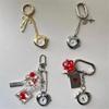 Vintage Inspired Mechanical Keychain Pendant Retro Alloy Pocket Watch Charm For Bags Keys Jewelry Accessory