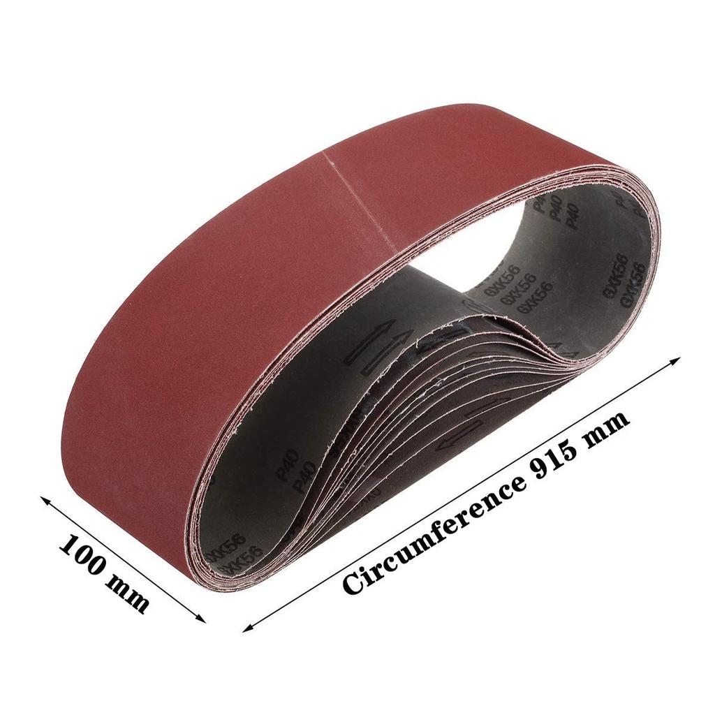 DE Warehouse 24H Shipping Free Delivery 15pcs 100*915mm Sanding Belt Mixed Air Finger Sander Grit 80-400 Grit Abrasive Tools