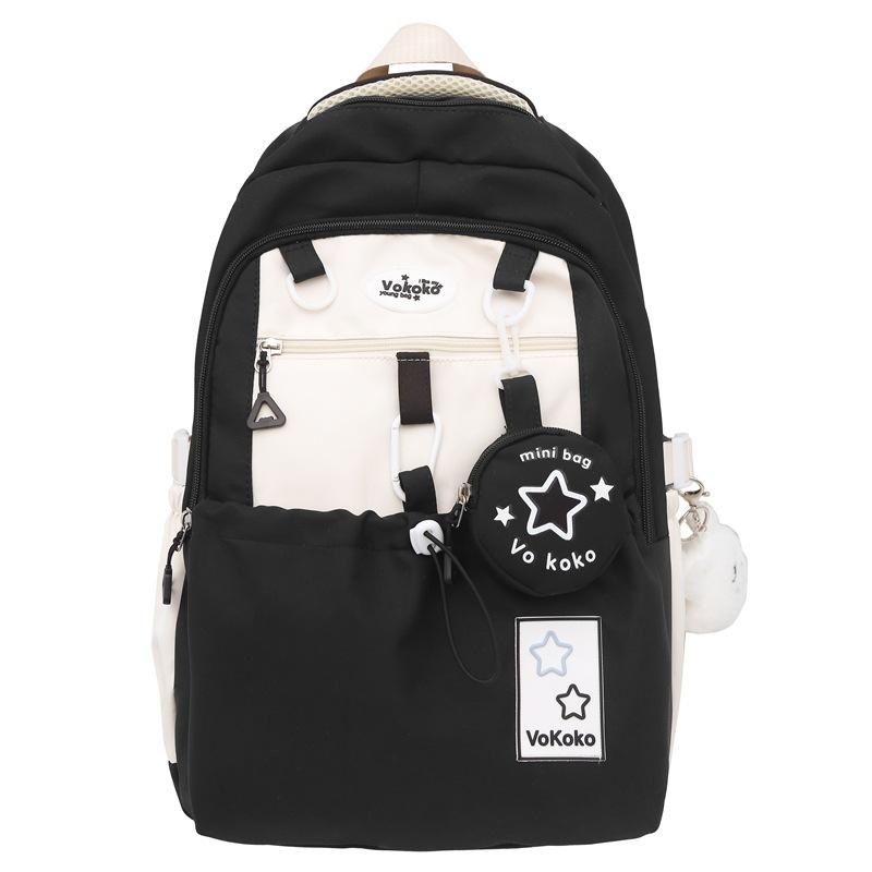 Cute Girl Backpack Schoolbag Female Star Junior High School Girl High School Student Large Capacity High Value Backpack