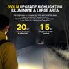 Multifunctional Keychain Flashlight USB Rechargeable Mini Flashlight With COB Work Light Keyring Camping Walking Pocket Lamp