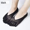 Men's Summer Breathable Anti-Odor Ice Silk Low-Cut Five-Toe Socks