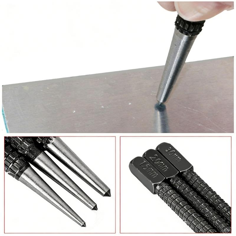 Professional Center Punch Center Hole Punch for Furniture Assembly Metal Fabrication and Home Repair Tasks