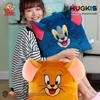Tom and Jerry Plush Nap Pillow: Cute Cartoon Tom Cat & Jerry Mouse Cushion for Kids