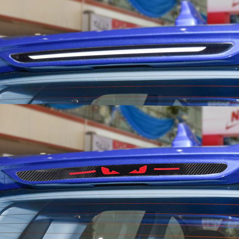 Accessoires Autocollants Voiture Feux Arrière Feux Stop Protection Lampe Couvercles Fibre de Carbone Style Avec Original Pour Logo Chery Tiggo 7