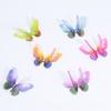 50Pcs Double-layer Chiffon Butterfly Embroidered Patches Bridal Hair Accessories