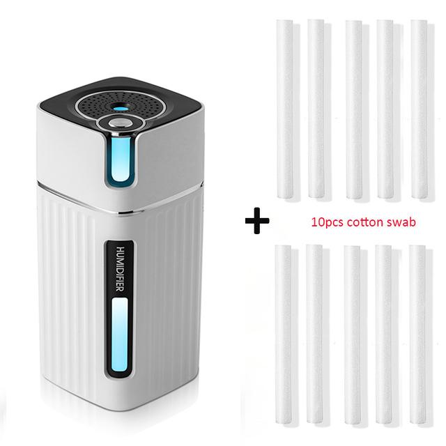 Mini umidificator portabil, cereale din lemn, 300 ml, cu ultrasunete pentru mașină, usb, aromă, difuzor de aer, culoare, lampă cu LED, umidificator pentru mașină acasă, birou