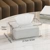 Facial Tissue Box with Cover Table Clear Dryer Sheet Dispenser Rectangular for Desks Countertop Vanity Bedroom Dressers