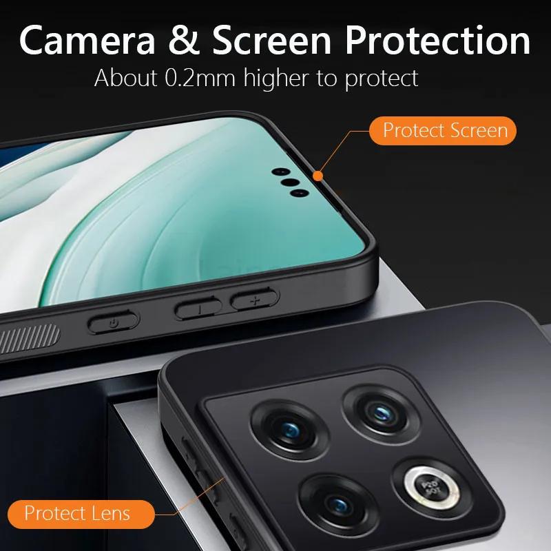 Stoßfest AG Mattes Weiches TPU+PC Mattes Rückseiten Cover Für OnePlus 10 Pro OnePlus10 Pro Handyhülle Hülle