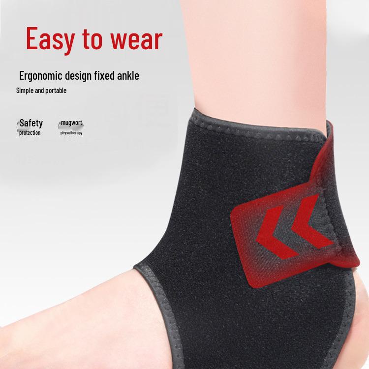 Unisex Heated Ankle Support: Warm, Breathable Protector for Sprain, Cold Protection, and Comfort.