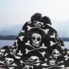 Scull And Crossbones-An Eternal Smile Blanket For Sofa Bed Travel Skull Crossbones Skull And Crossbones Pirate