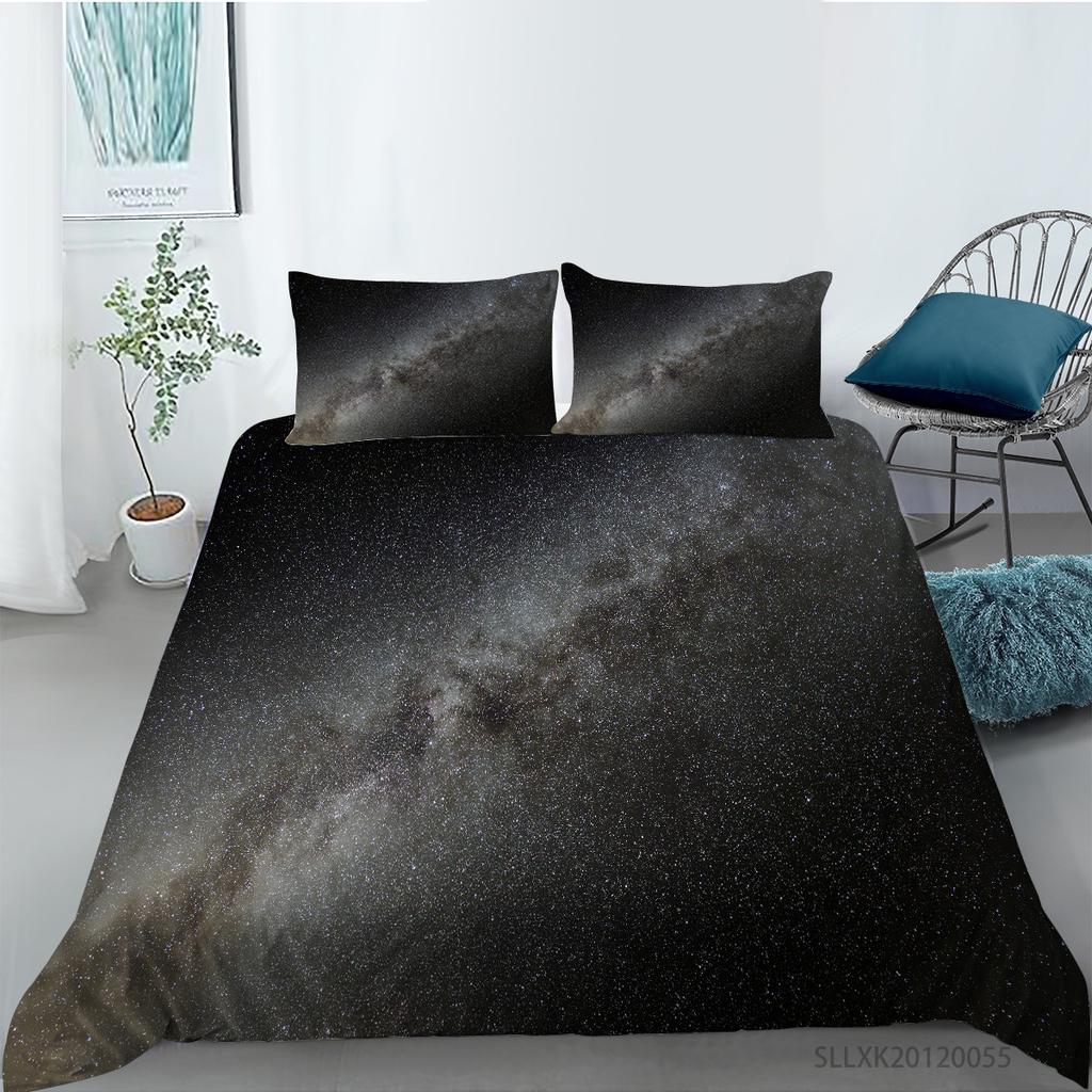 Universe Planet Series Polyester Quilt Cover Pillowcase Two or Three Piece Set Digital Printing