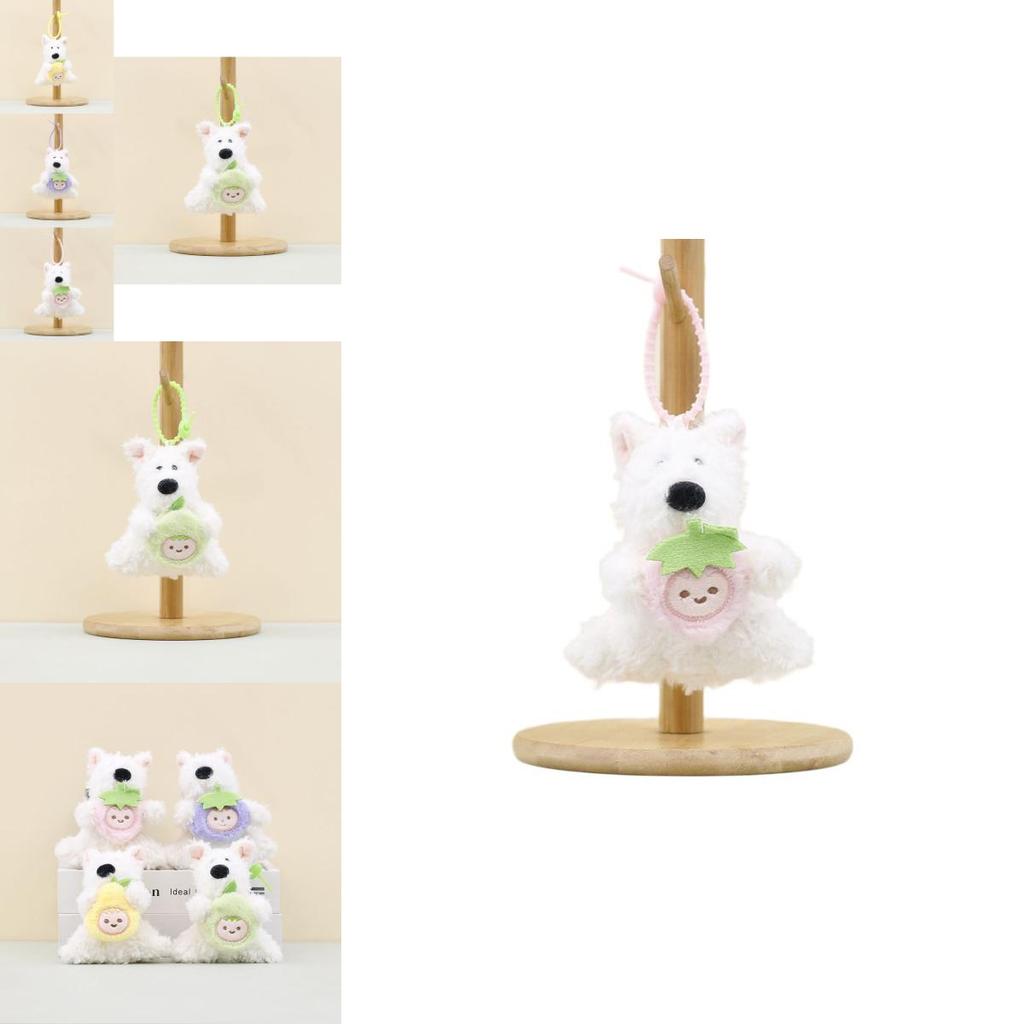 Adorable Plush Toy Cute Dog Keychain Stuffed Animal Bag Charm Soft And Fluffy