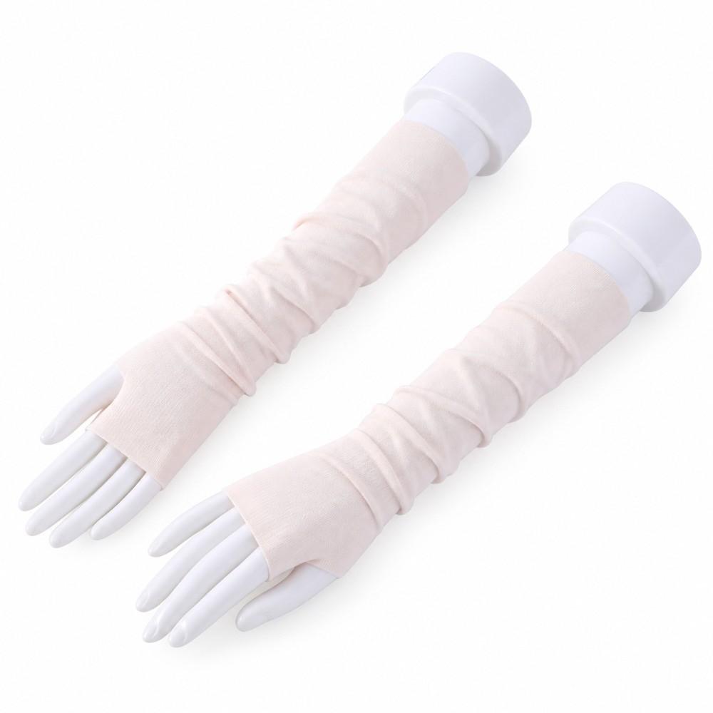 Thin Gloves Fingerless Gloves Soft Half Finger Mittens Comfortable Long Arm Warmers  Casual Wear