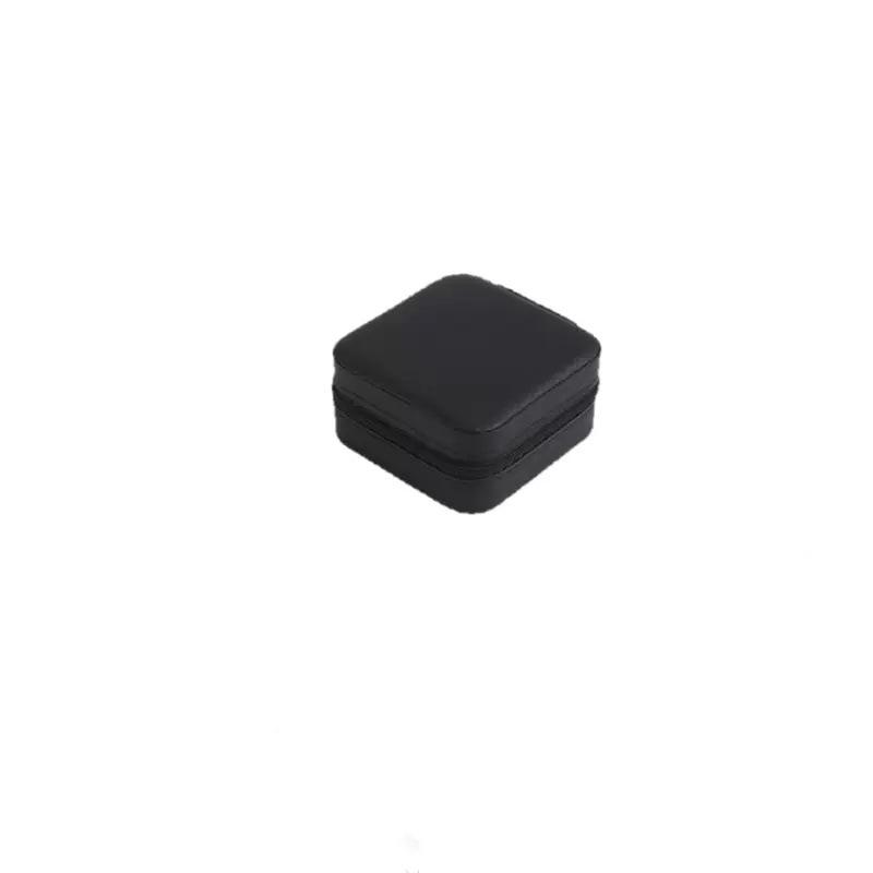

Simple zipper jewelry storage box Travel portable necklace Ring earring box Men s and women s anti-oxidation jewelry box