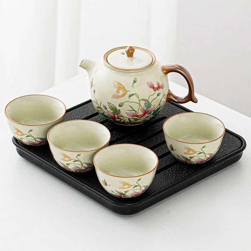 Ru Kiln Ceramic Kung Fu Teapot