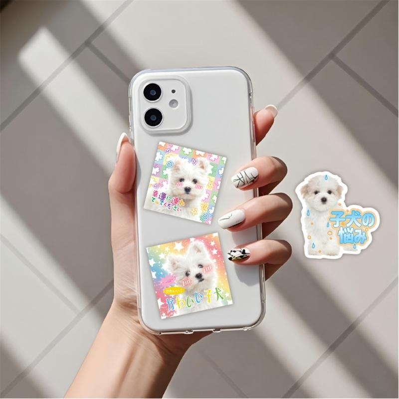 40Counts Dog Cats Sticker Animal Aesthetic Sticker for Laptop Scrapbook Journal Phone Case Skateboard Luggage Wrapping