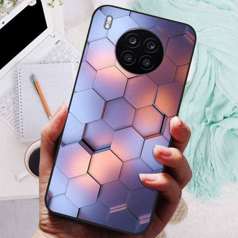 For Honor 50 Lite Case Black Cover Lion Wolf Silicone Soft Back Cases For Huawei Honor 50 Lite Pro Phone Case Protective Shell