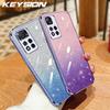KEYSION Luxury Plating Glitter Phone Case for Redmi Note 11 Pro 11S 5G 11 Pro+ 5G Transparent Soft TPU Shockproof Cover