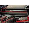 3 st för Honda Civic 10:e generationen 2016-2021 Mittkonsol Instrumentpanel Ramlist Trim Högerstyrd Vänsterstyrd