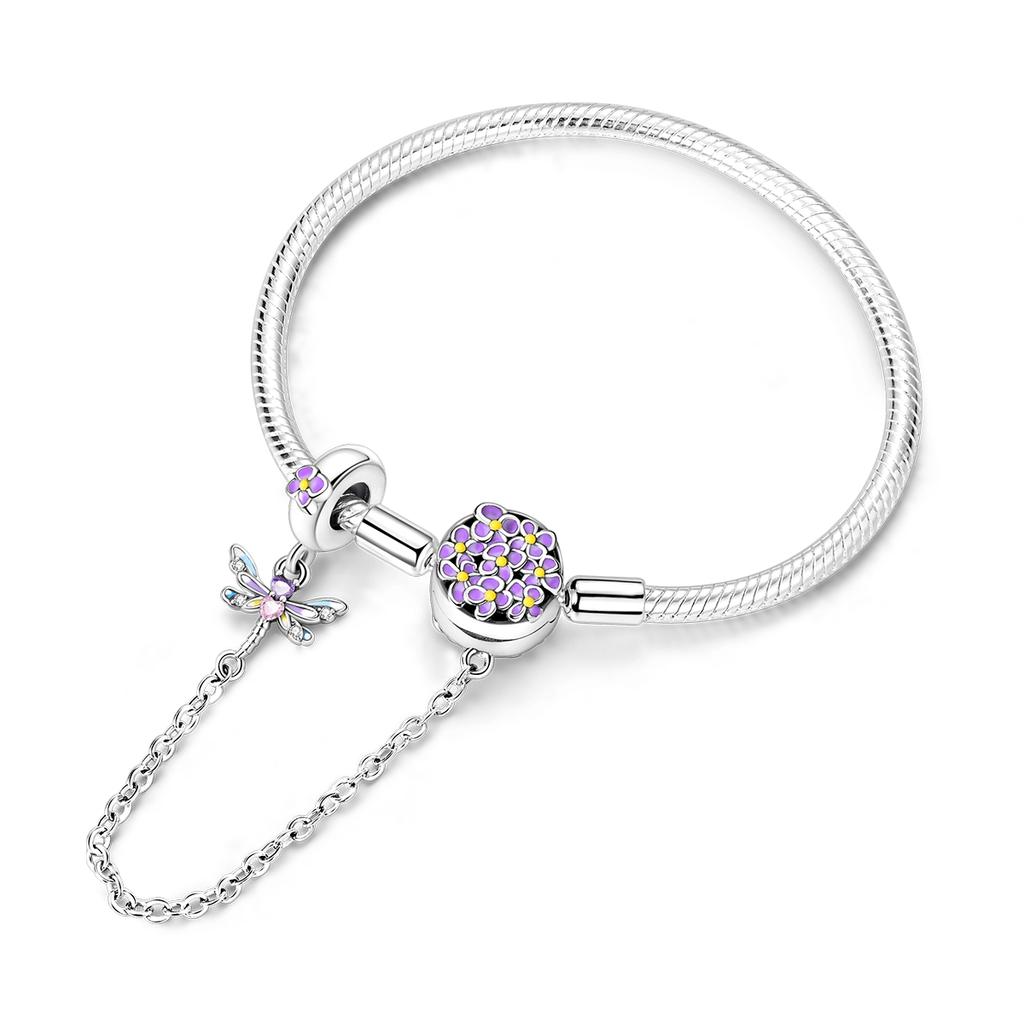 Authentisches Originalarmband Hohe Qualität Feiner Schmuck Kupfer Metall Beschichtet 17-20CM Stern Herz Form Zirkon Schlangenkette Armband Hohe Qualität Fein