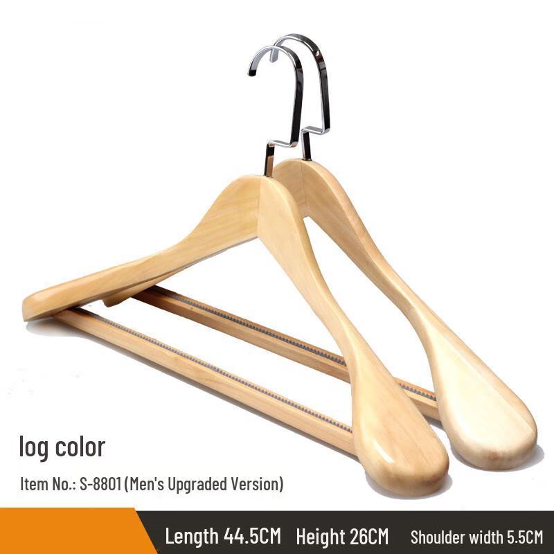 Men's Wide Shoulder Plastic Suit Hangers, 5-Pack