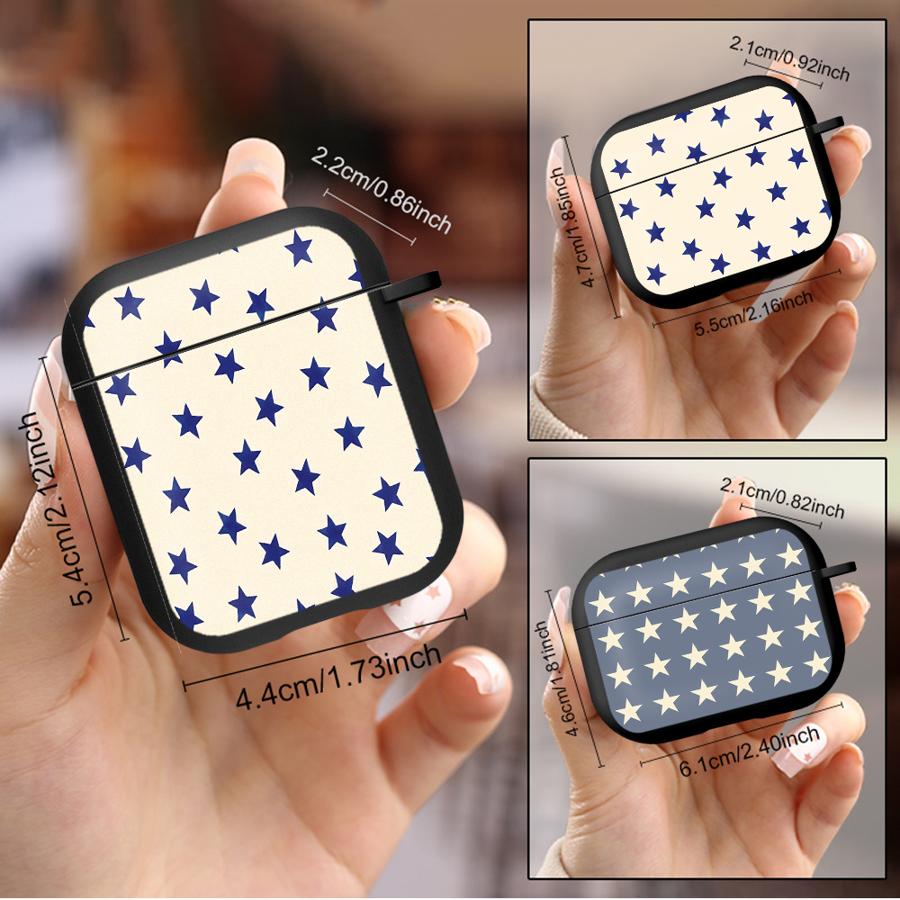 Étuis pour écouteurs Housse Étui Pour Airpods Pro 3 4 Pro3 Pro2 2 1 Motif Étoile Bleue