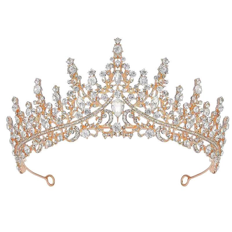 A Versatile New Bride Crown Headwear Hair Band Crown for Birthday Parties Wedding Banquets and Crown Gifts