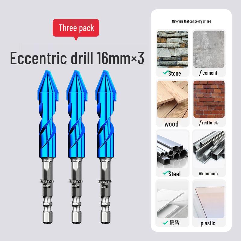 Eccentric Tile Hole Saw Drill Bit for Electric Drills