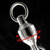 50Pcs Fishing Line Hook Connectors Round Bearing Swivels Fishing Snap Fishing Swivels Fishing Swivels with Locking Snap