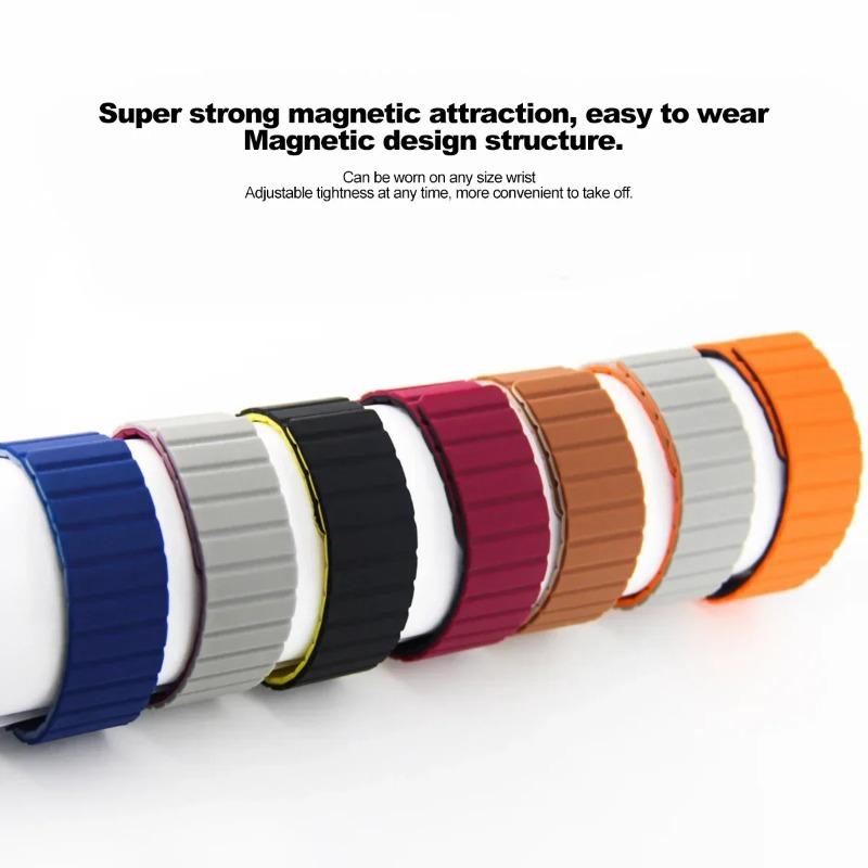 Silicone Strap for Samsung Galaxy Watch7 6 5 4 40/44mm Band No Gaps Magnetic Bracelet for Watch6 4Classic 43 47 42 46mm/5Pro45mm