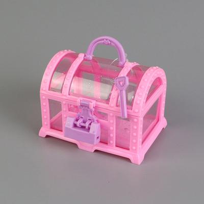 Mini Słodkie Pudełko na Makijaż Plastikowe Pudełko na Zabawki z Zamkiem Skarb Dekoracja Ornament Etui Do Przebierania