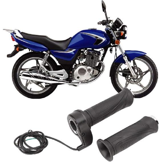 Acouto Electric Throttle, Throttle Handle Grips E-Bike Throttle Handle Accelerator Grips and Grip Cable for Electric Bike Scooter ATV Dirt Bike
