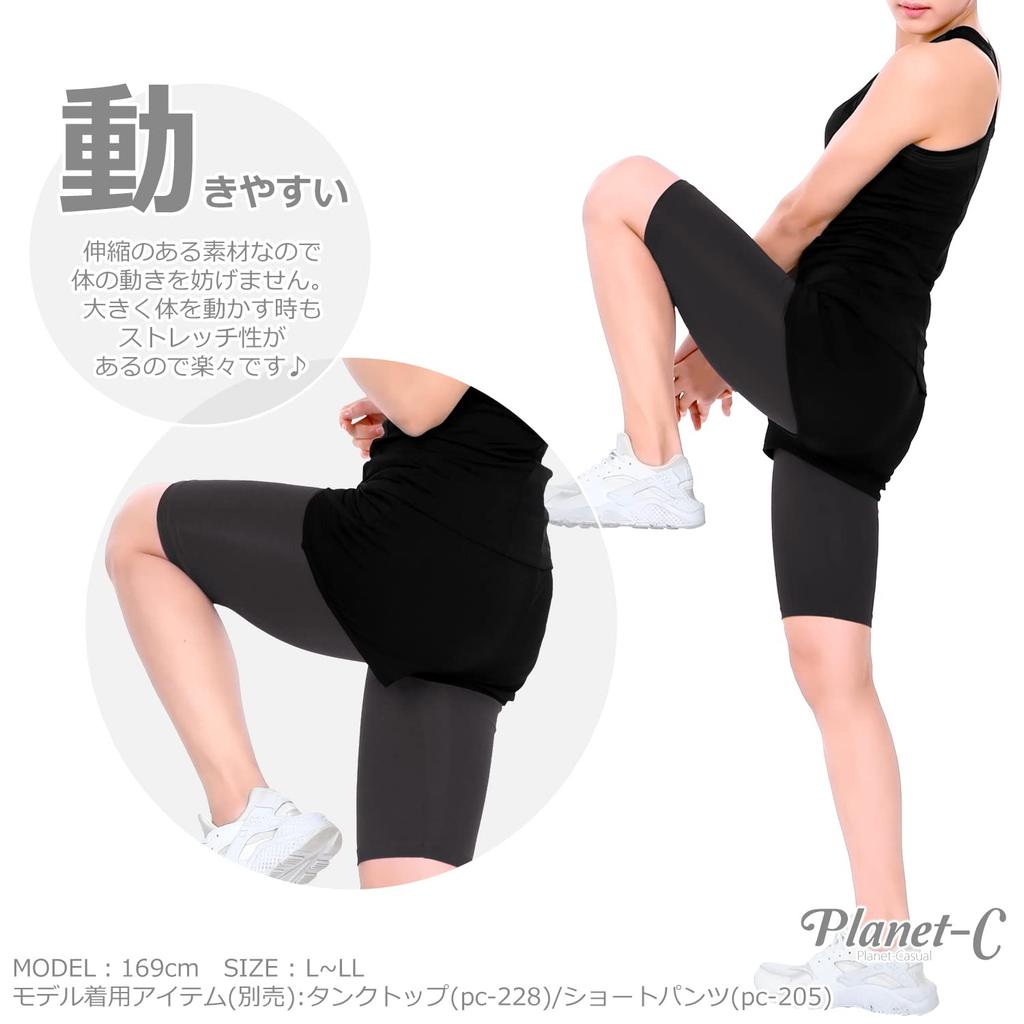 Running and Sports PU Planet-C Planet-Casual Women's Leggings, 5/8 Length, Pc-230, M-L,