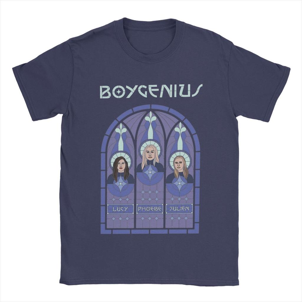 Men T-Shirts Boygenius Funny Cotton Tees Short Sleeve T Shirts Crewneck Clothing Birthday Gift