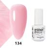 GELPOLISH Nail Art Set: Base, Top Coat, Transparent & White Gel Polishes