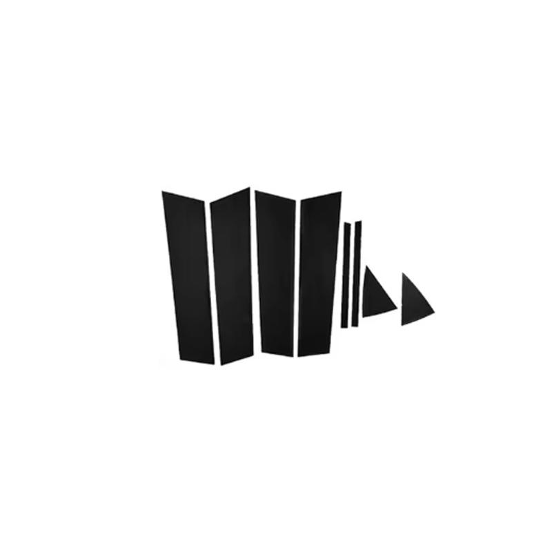 

8 шт. Накладки на стойки окон автомобиля для Mazda 3 Mazda3 Axela BP Седан 2019~2024 2025 Наклейки на стойки дверей, глянцевые аксессуары чёрный