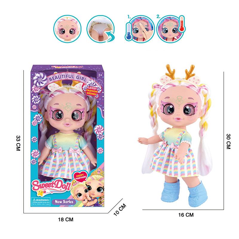 NEW Kendi Sweetheart Doll with Music Theme Song, Sensible Temperature Change, 5D Eye Doll Perfect Gift for Kids Birthday Festiva