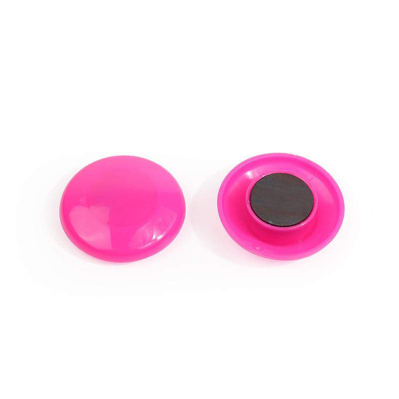 Mm Colored Round Plastic Magnetic Magnet For Fridge Whiteboard Blackboard