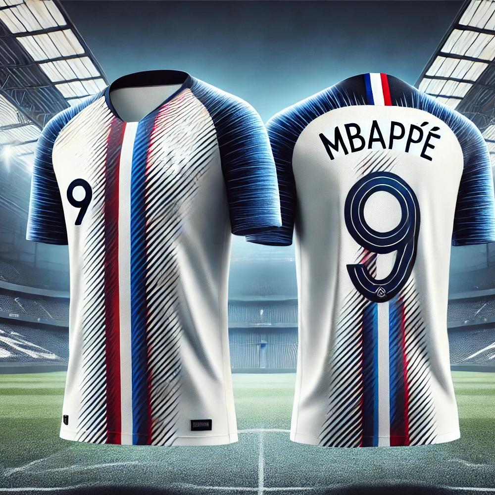 24/25 Frankreich Ankünfte Sommer Fußball Mbappe Rundhals #T-Shirt Trikot Komfort Sweatshirt 3D-Druck Erwachsene/Kinder England