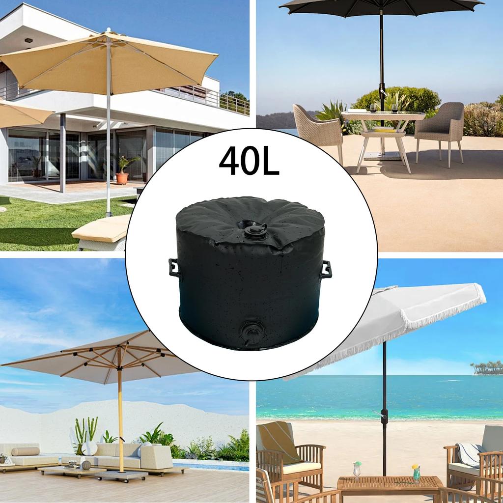 Worek z piaskiem 20/40L do podstawy parasola, torba obciążająca na zadaszenie, podstawa parasola przeciwsłonecznego, wodoodporna torba na parasol zapobiegająca rozlaniu, do namiotu przeciwsłonecznego na zewnątrz